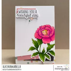 Stamping Bella - Cling Stamps - Tiny Townie Wonderland Peony